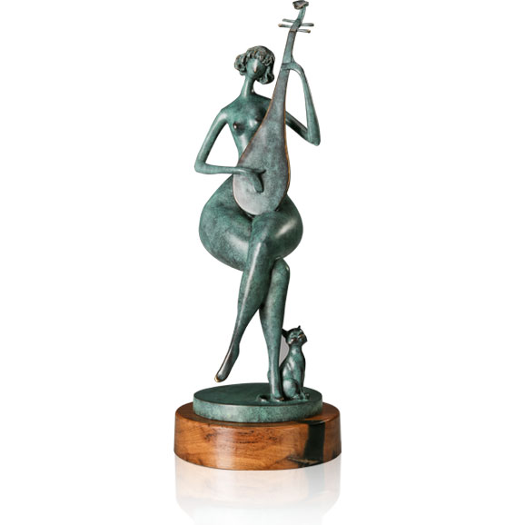 《抽象抱琵琶》