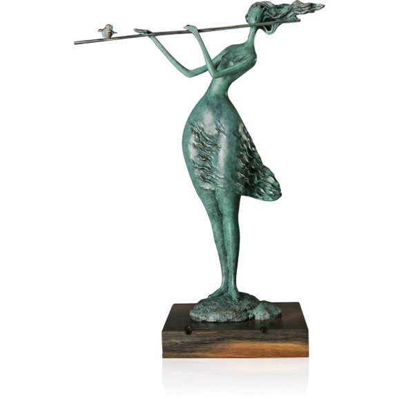 《抽象人与鸟之二》