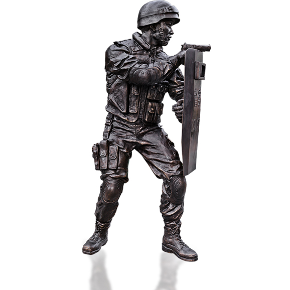 《人民警察 人物雕塑》